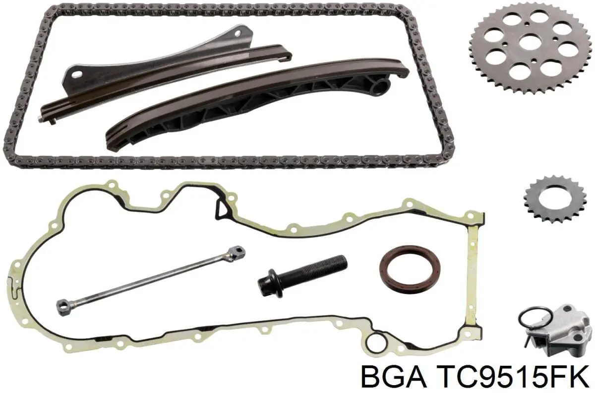 51379 Metalcaucho Cadeia do mecanismo de distribuição de gás, kit