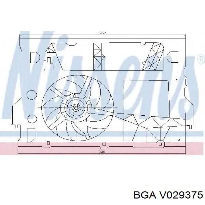 V029375 BGA Válvula de admissão