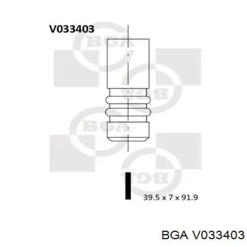 Válvula de admissão BGA V033403 preço, a partir de 5,37 USD