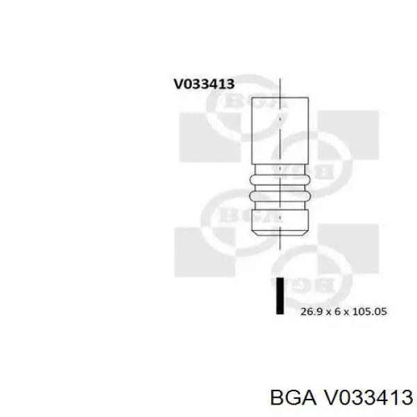 Válvula de admissão BGA V033413 preço, a partir de 7,20 USD