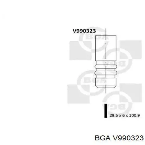 Válvula de admissão BGA V990323 preço, a partir de 8,99 USD