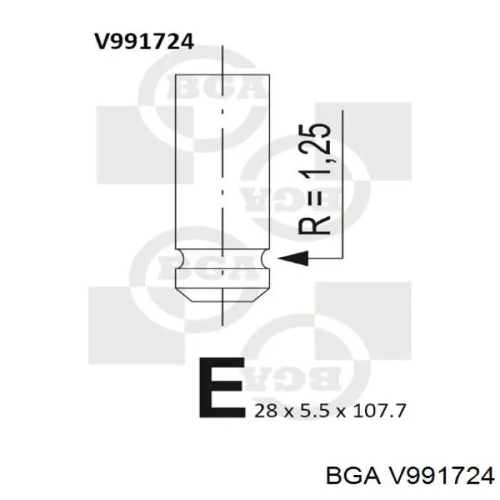 V991724 BGA Válvula de escape