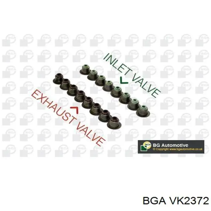 Vedação de válvula (coletor de óleo), admissão/escape, kit para um motor BGA VK2372 preço, a partir de 34,55 USD
