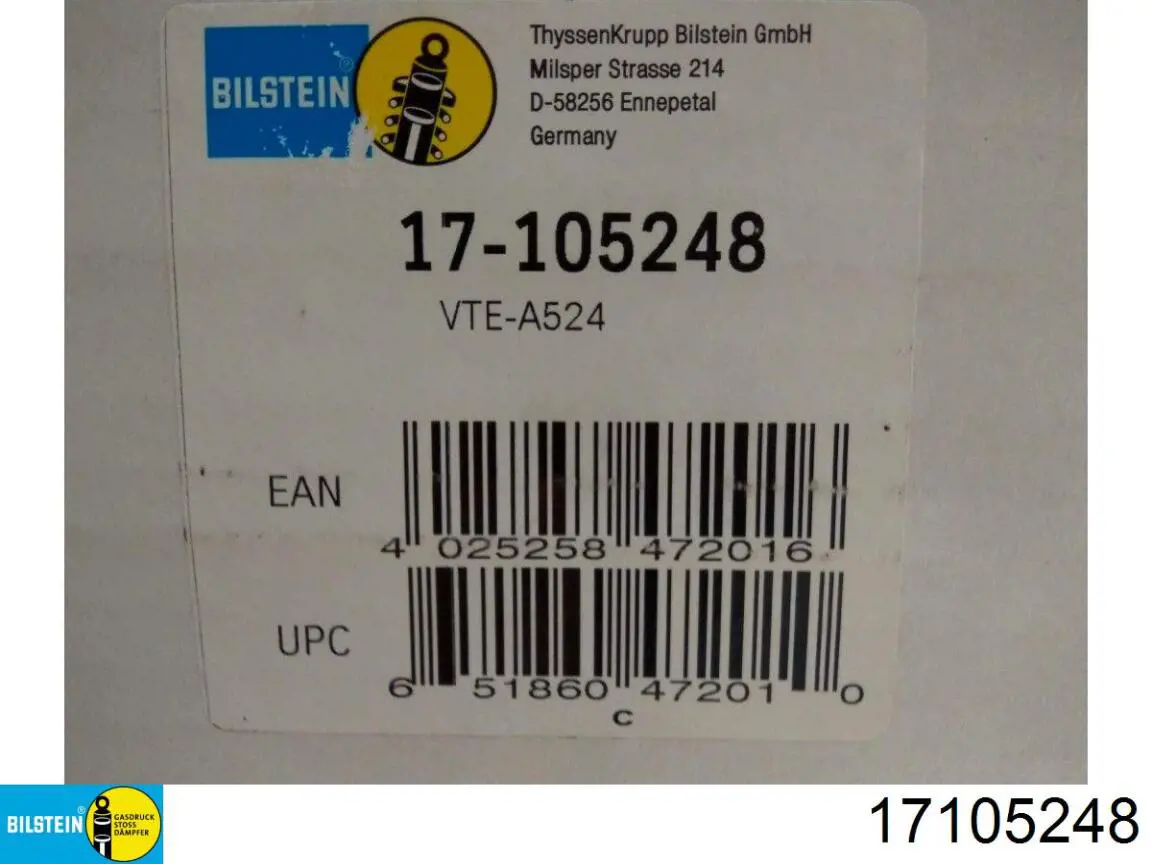 Compre 17105248 Bilstein Amortecedor dianteiro