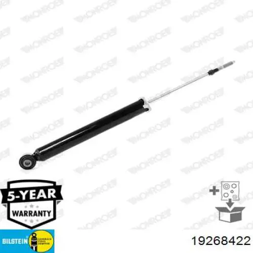 Compre 19268422 Bilstein Amortecedor traseiro direito