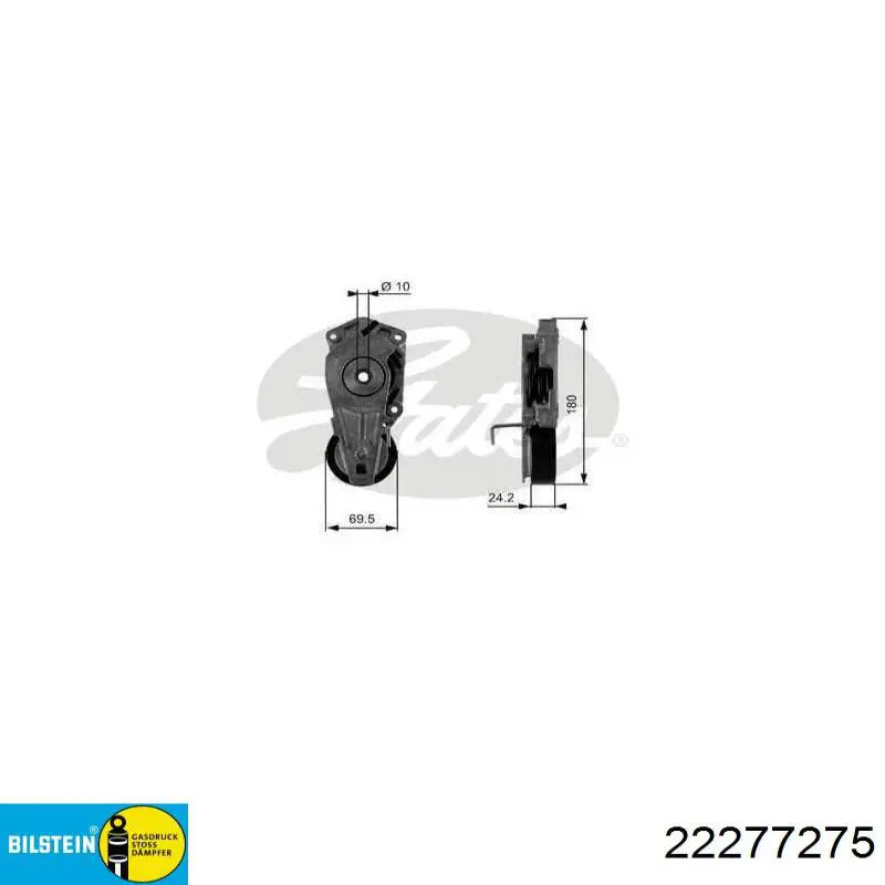 Amortecedor dianteiro Renault (RVI) 543027301R