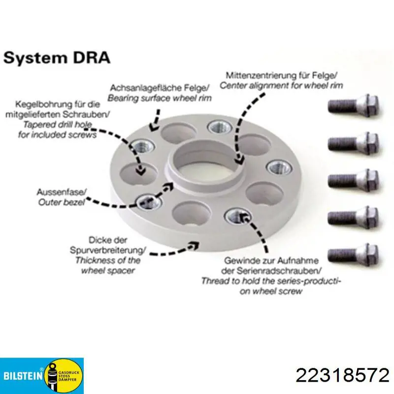 Compre 22318572 Bilstein Amortecedor dianteiro direito