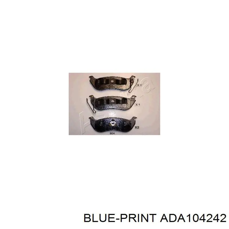 Sapatas do freio dianteiras de disco Blue Print ADA104242 preço, a partir de 63,58 USD