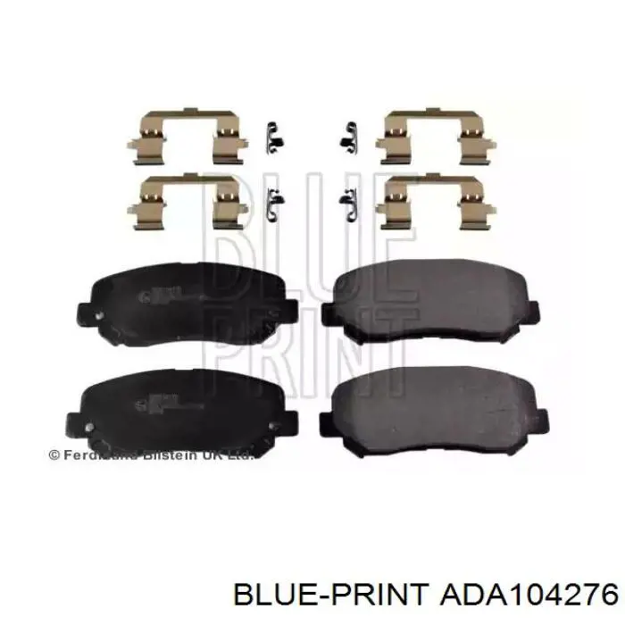 Sapatas do freio dianteiras de disco Blue Print ADA104276 preço, a partir de 57,11 USD