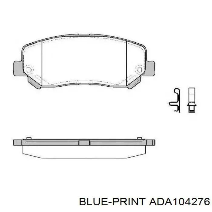 Sapatas do freio dianteiras de disco Blue Print ADA104276 preço, a partir de 55,28 USD