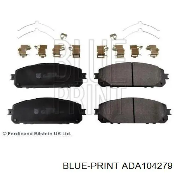 Sapatas do freio dianteiras de disco Blue Print ADA104279 preço, a partir de 57,25 USD