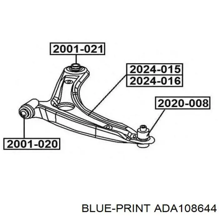Compre ADA108644 Blue Print Suporte de esfera inferior