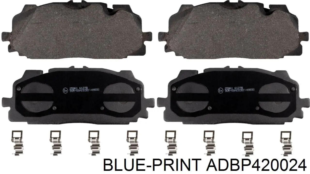 ADBP420024 Blue Print Sapatas do freio dianteiras de disco