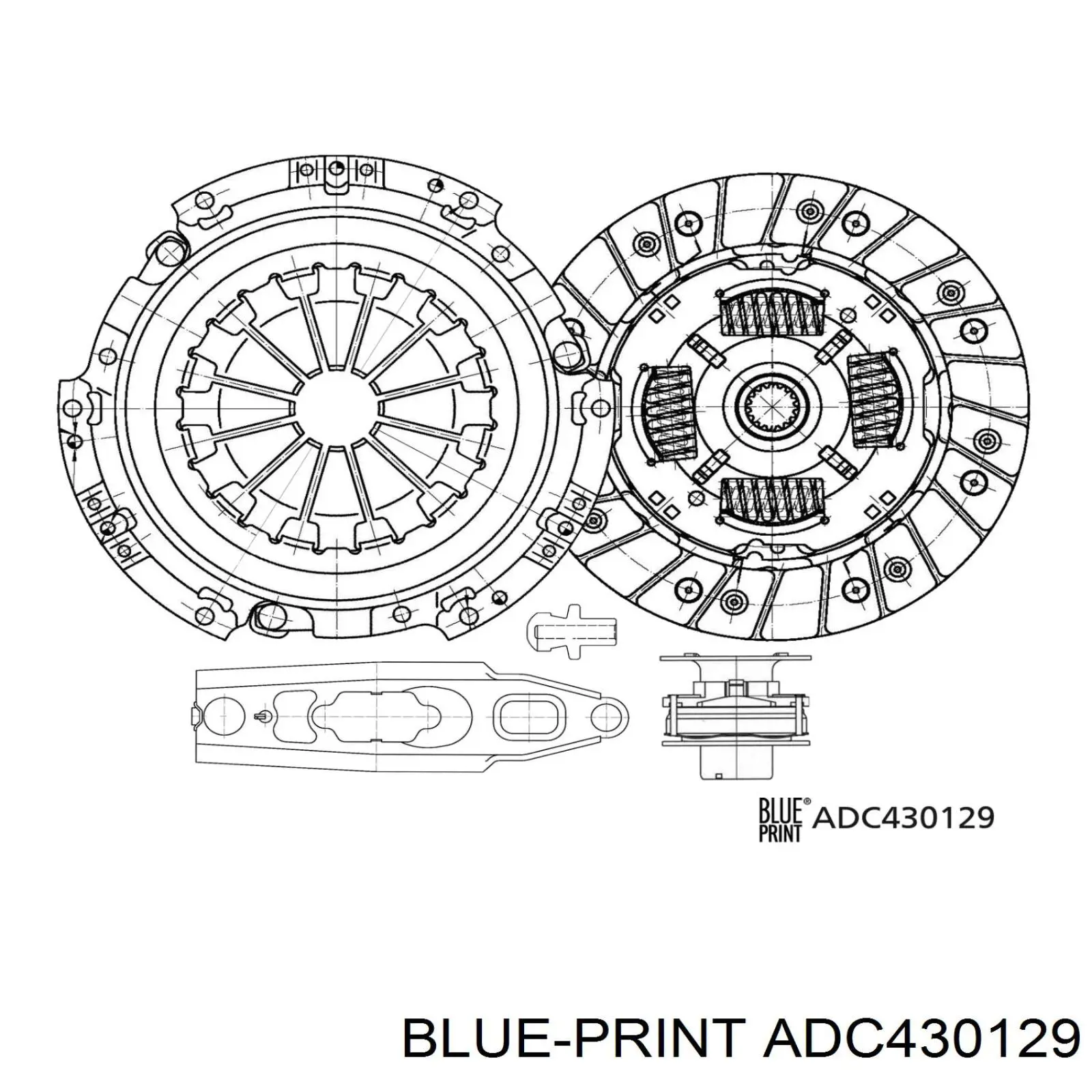Compre ADC430129 Blue Print Kit de embraiagem (3 peças)