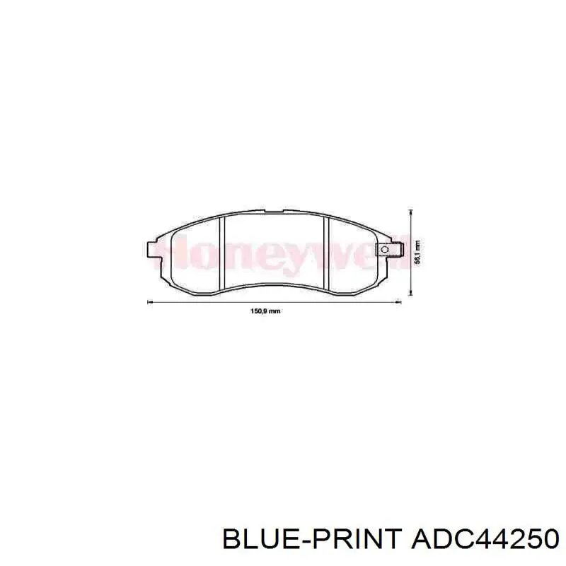 Compre ADC44250 Blue Print Sapatas do freio dianteiras de disco
