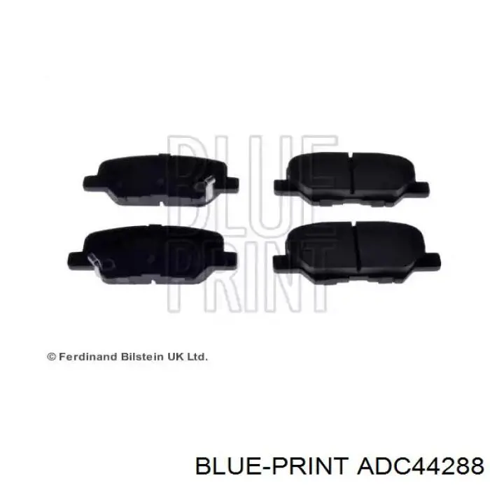 ADC44288 Blue Print Sapatas do freio traseiras de disco