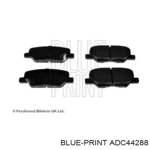 Sapatas do freio traseiras de disco Blue Print ADC44288 preço, a partir de 24,19 USD