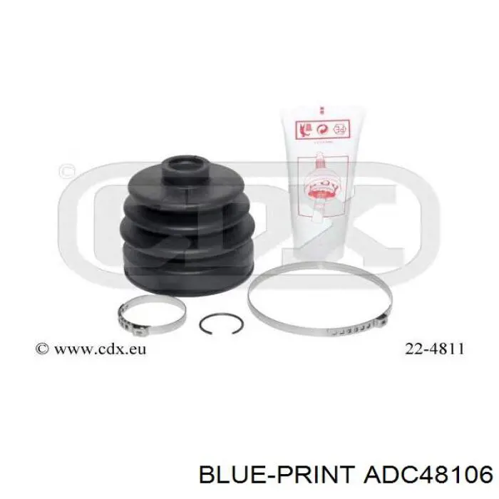 Compre ADC48106 Blue Print Bota de proteção externa de junta homocinética do semieixo dianteiro
