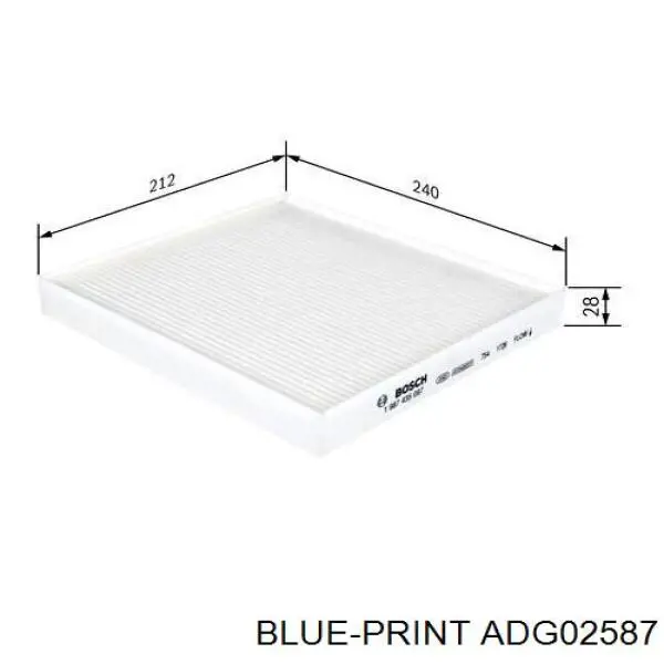 Filtro de salão Blue Print ADG02587 preço, a partir de 5,03 USD