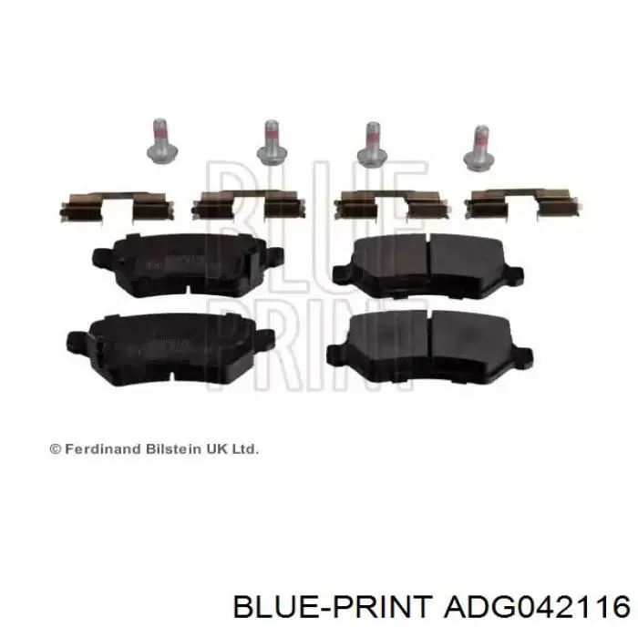 Sapatas do freio traseiras de disco Blue Print ADG042116 preço, a partir de 20,87 USD