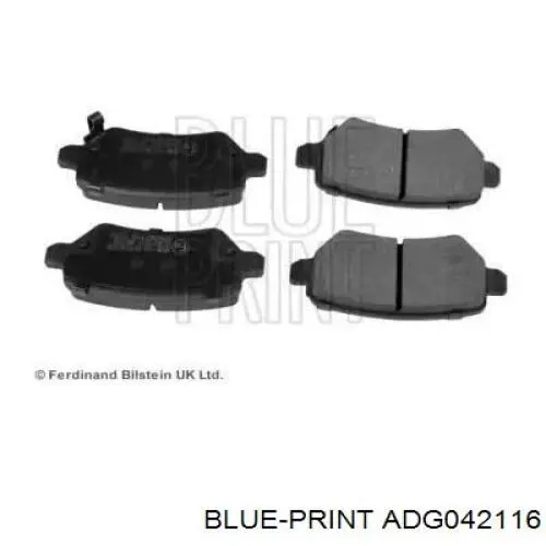 Compre ADG042116 Blue Print Sapatas do freio traseiras de disco