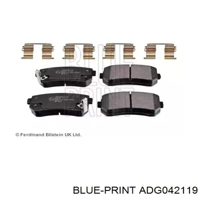 Sapatas do freio traseiras de disco Blue Print ADG042119 preço, a partir de 22,39 USD