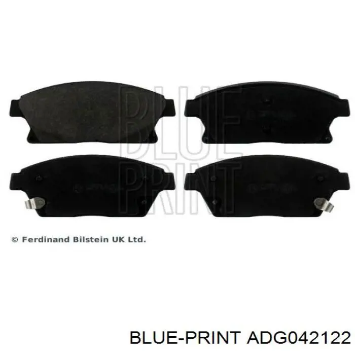 Compre ADG042122 Blue Print Sapatas do freio dianteiras de disco