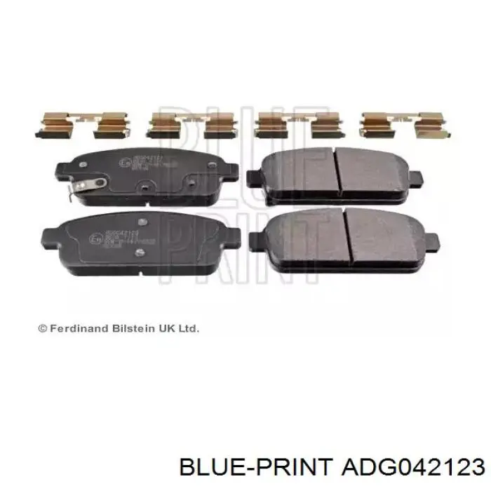 Sapatas do freio traseiras de disco Blue Print ADG042123 preço, a partir de 28,07 USD