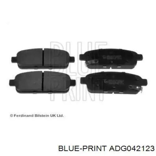 Compre ADG042123 Blue Print Sapatas do freio traseiras de disco