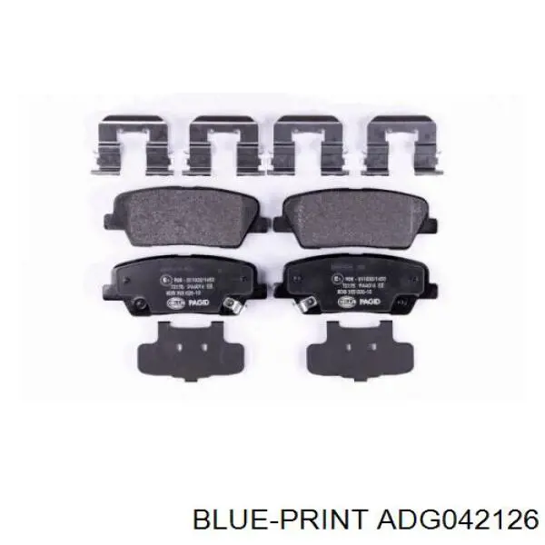 Compre ADG042126 Blue Print Sapatas do freio traseiras de disco