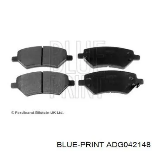 Compre ADG042148 Blue Print Sapatas do freio dianteiras de disco