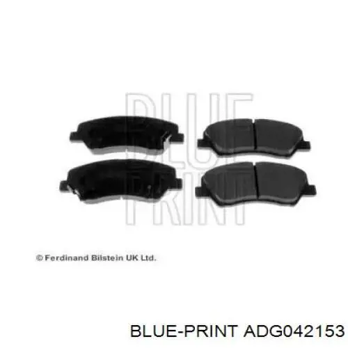 Sapatas do freio dianteiras de disco Blue Print ADG042153 preço, a partir de 28,83 USD