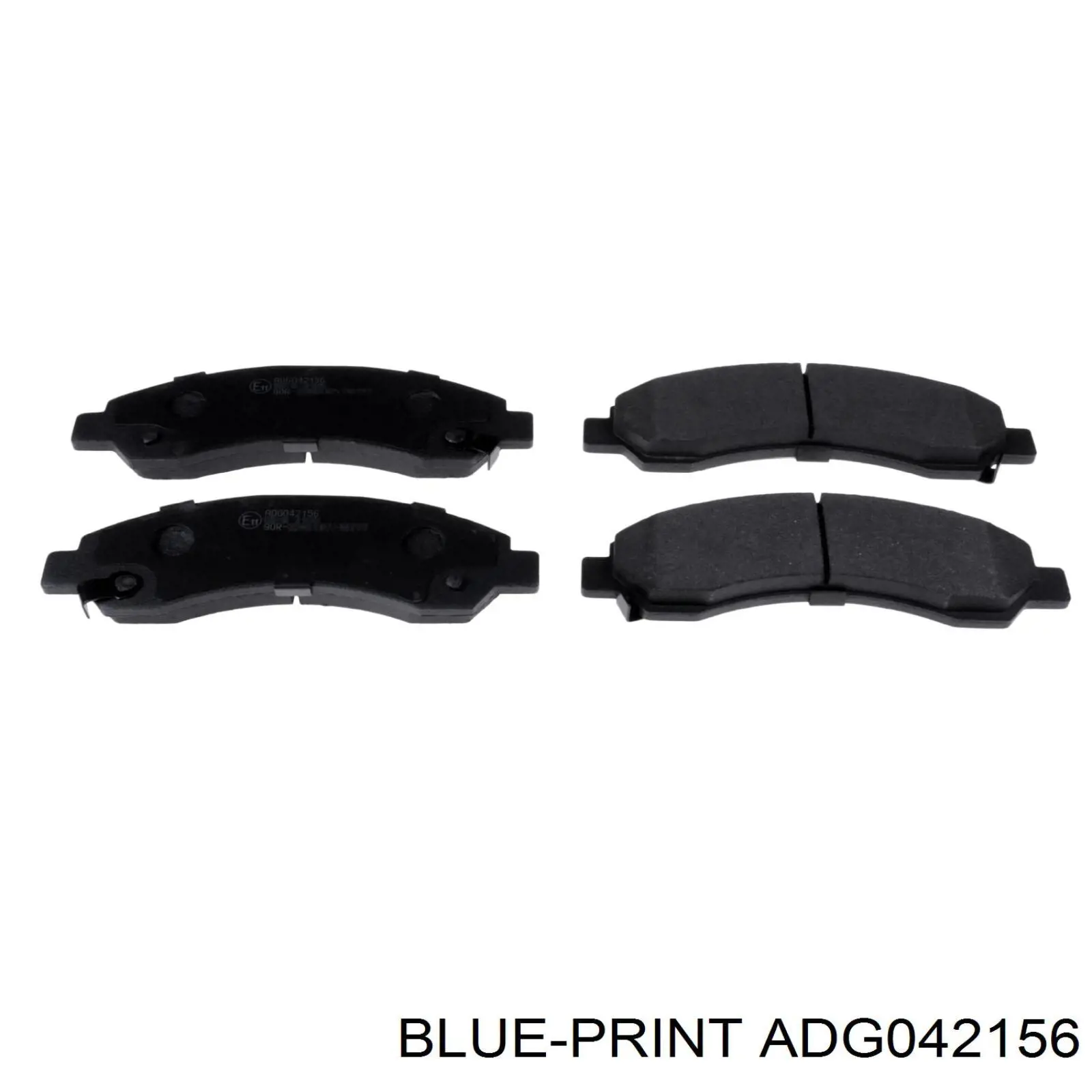 Sapatas do freio dianteiras de disco Blue Print ADG042156 preço, a partir de 25,61 USD