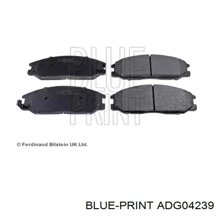 Sapatas do freio dianteiras de disco Blue Print ADG04239 preço, a partir de 36,35 USD
