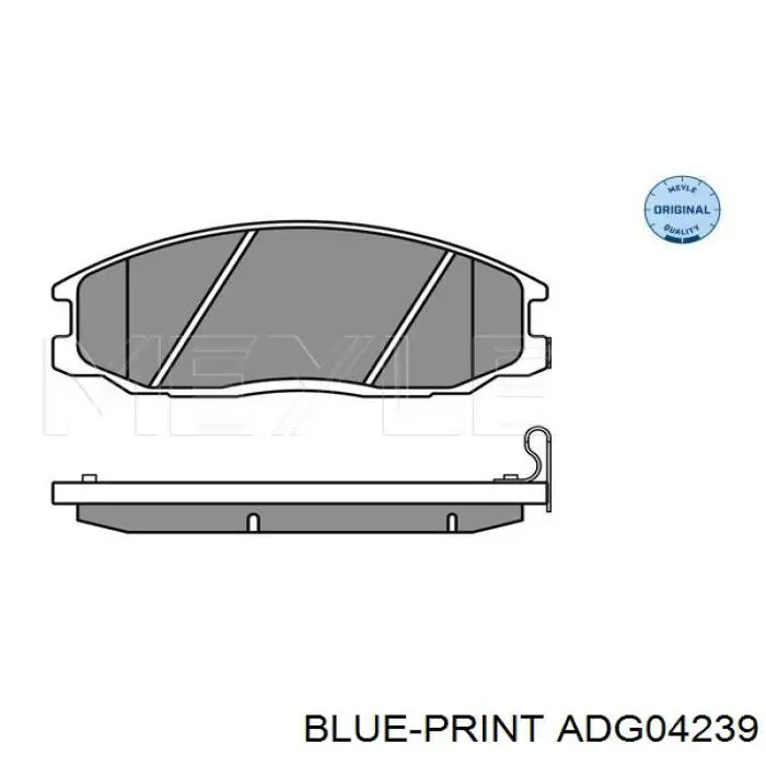 Compre ADG04239 Blue Print Sapatas do freio dianteiras de disco