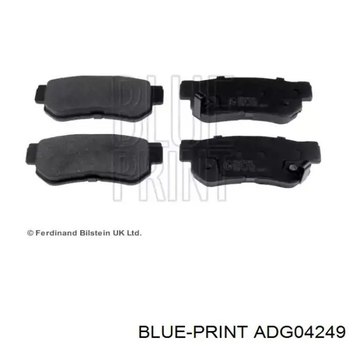 Sapatas do freio traseiras de disco Blue Print ADG04249 preço, a partir de 19,63 USD