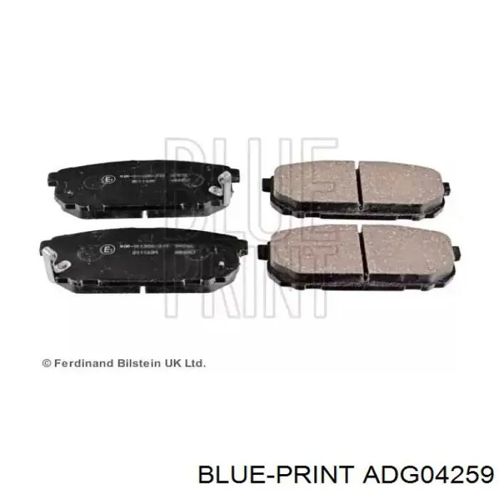 Sapatas do freio traseiras de disco Blue Print ADG04259 preço, a partir de 26,93 USD