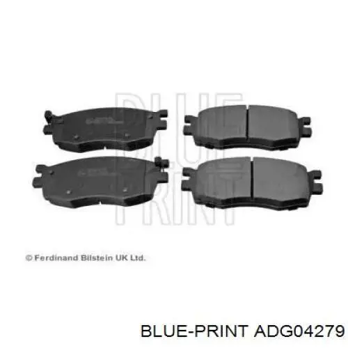 Compre ADG04279 Blue Print Sapatas do freio dianteiras de disco