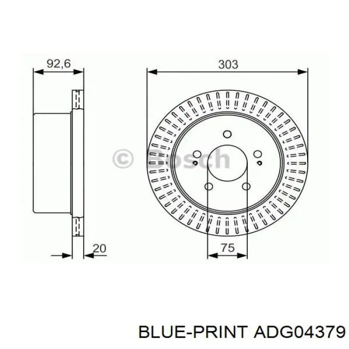 Compre 581294A120 Hyundai/Kia Disco do freio dianteiro
