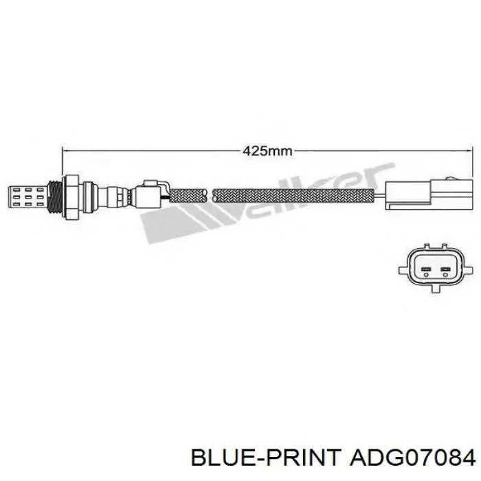 Compre ADG07084 Blue Print Sonda lambda, sensor de oxigênio até o catalisador