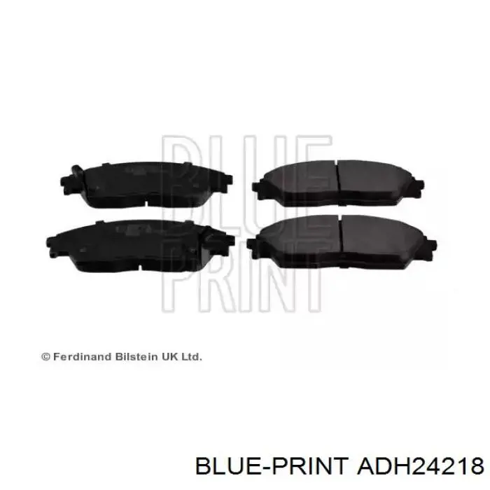 Sapatas do freio dianteiras de disco Blue Print ADH24218 preço, a partir de 30,01 USD
