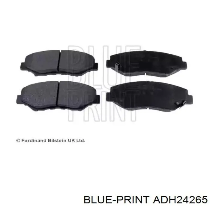 Sapatas do freio dianteiras de disco Blue Print ADH24265 preço, a partir de 36,02 USD