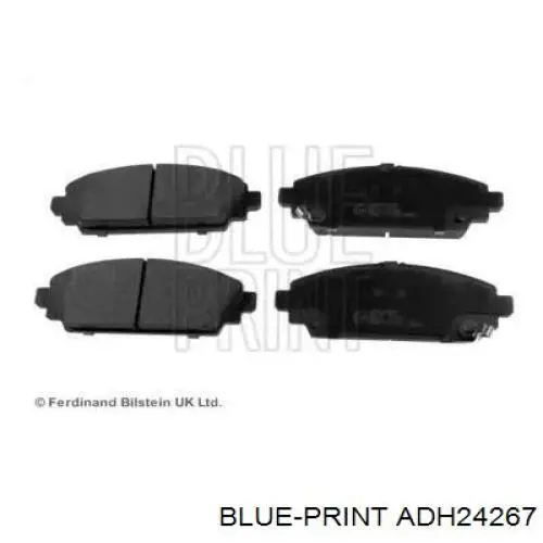 Sapatas do freio dianteiras de disco Blue Print ADH24267 preço, a partir de 36,76 USD