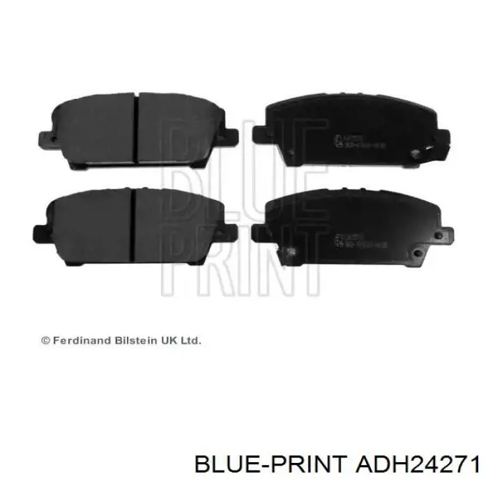 Sapatas do freio dianteiras de disco Blue Print ADH24271 preço, a partir de 34,39 USD
