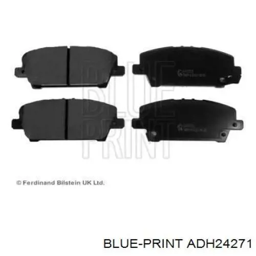 Compre ADH24271 Blue Print Sapatas do freio dianteiras de disco