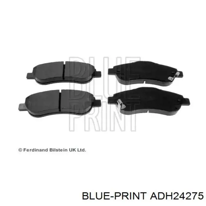 Sapatas do freio dianteiras de disco Blue Print ADH24275 preço, a partir de 41,68 USD