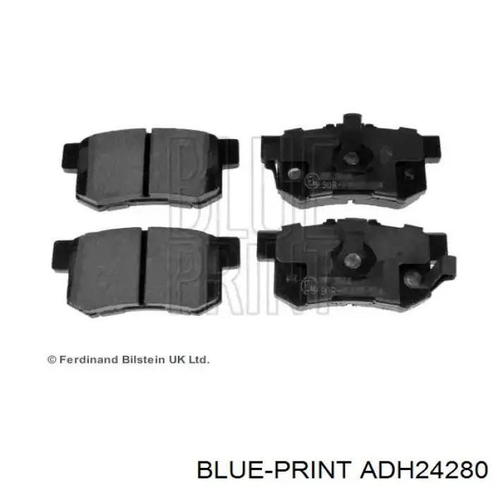 Compre ADH24280 Blue Print Sapatas do freio traseiras de disco