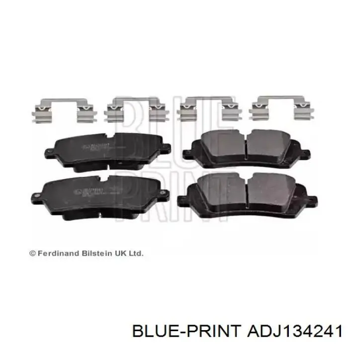 ADJ134241 Blue Print Sapatas do freio traseiras de disco