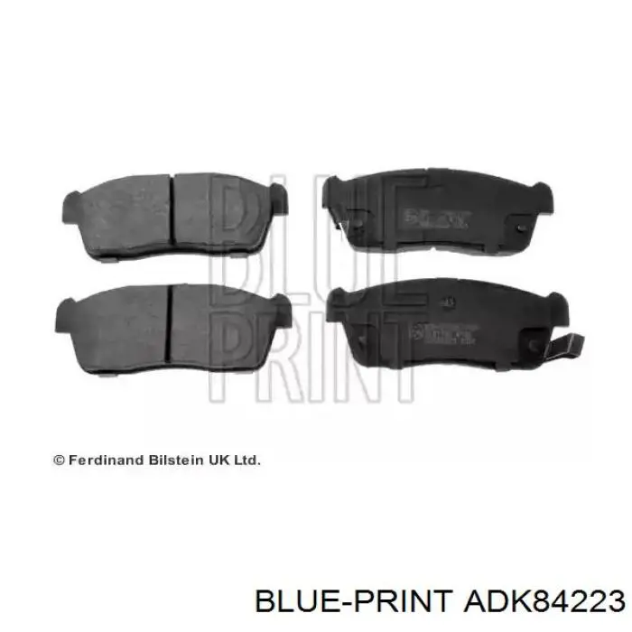 Sapatas do freio dianteiras de disco Blue Print ADK84223 preço, a partir de 26,27 USD