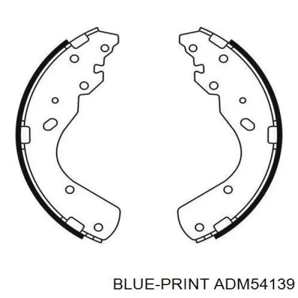 Compre ADM54139 Blue Print Sapatas do freio traseiras de tambor